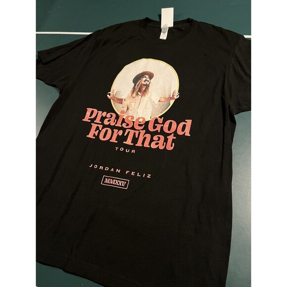 2025 Jordan Feliz Concert Tour T-Shirt XL Praise God Christian Rock Band - Picture 2 of 6